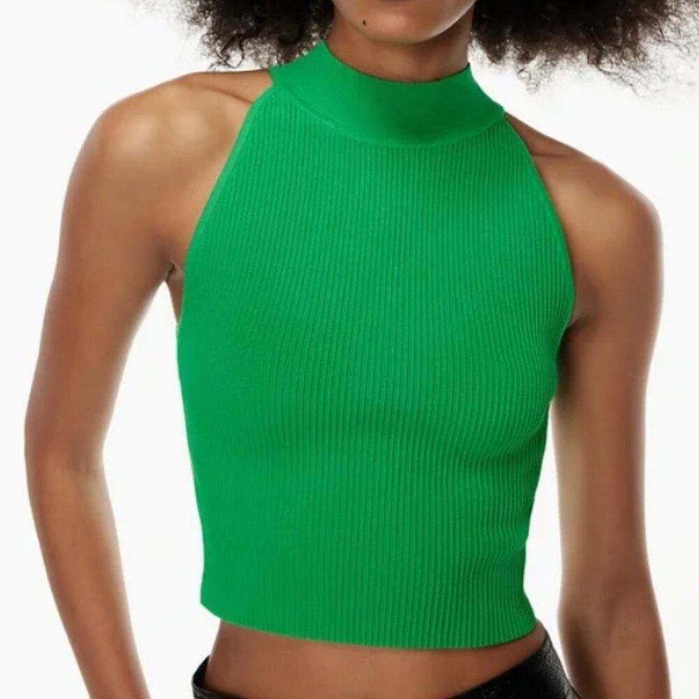 Aritzia Babaton Sculpt Knit Halter Top